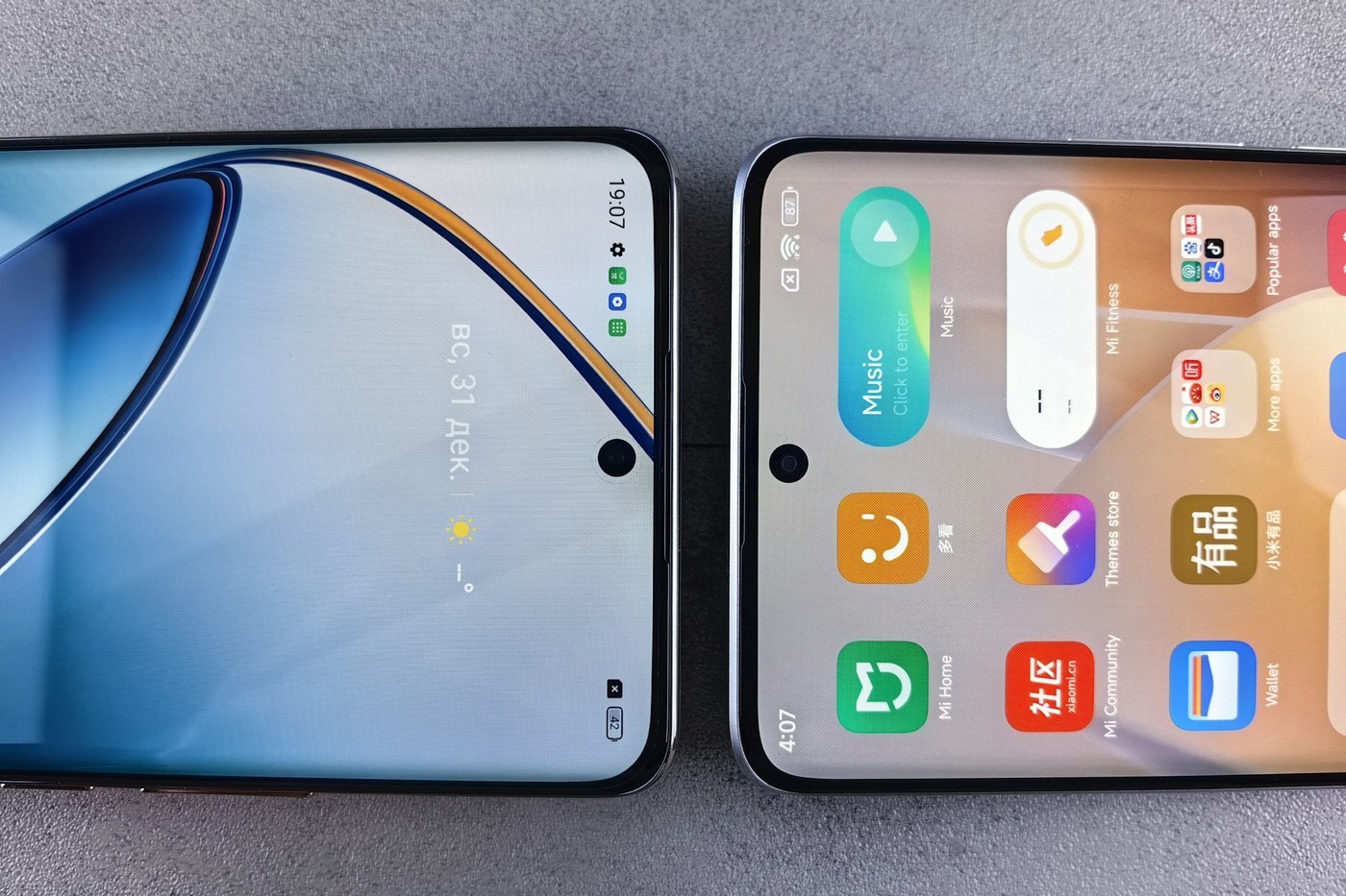Two smartphones side by side on a table, representing the product comparison charts sellers can build with Amazon A+ Content